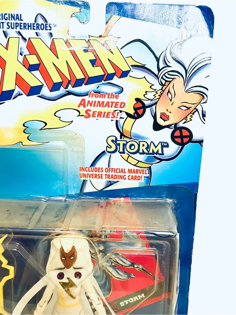 Marvel 1995 X-Men Storm Action Figure Minor Damage To Box New
